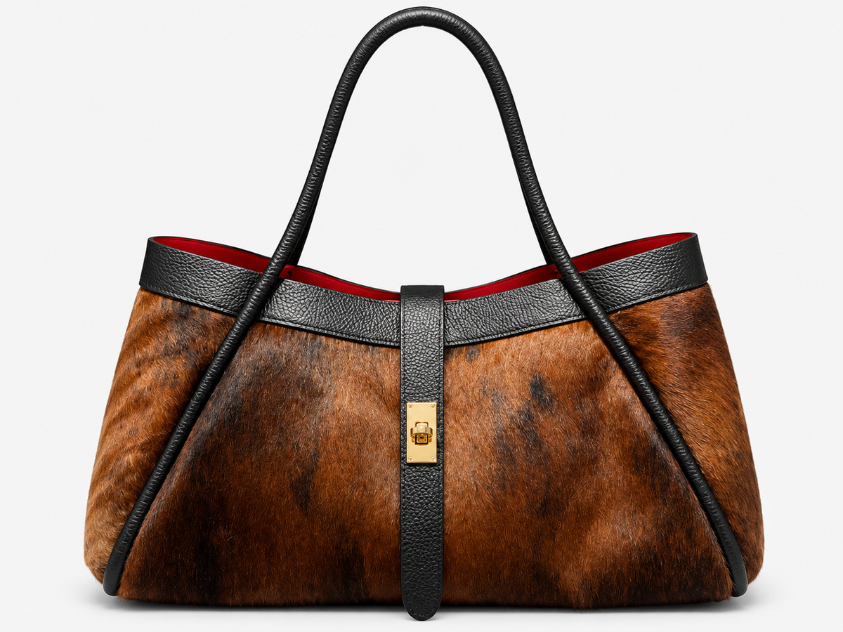 ALBA Bolso grande de pelo natural sauvage