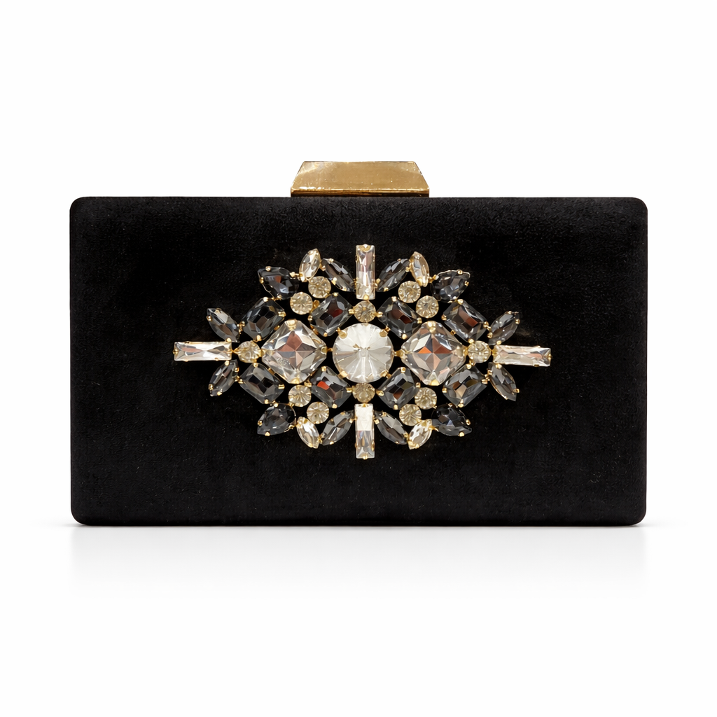 AURA Bolso de fiesta joya negro