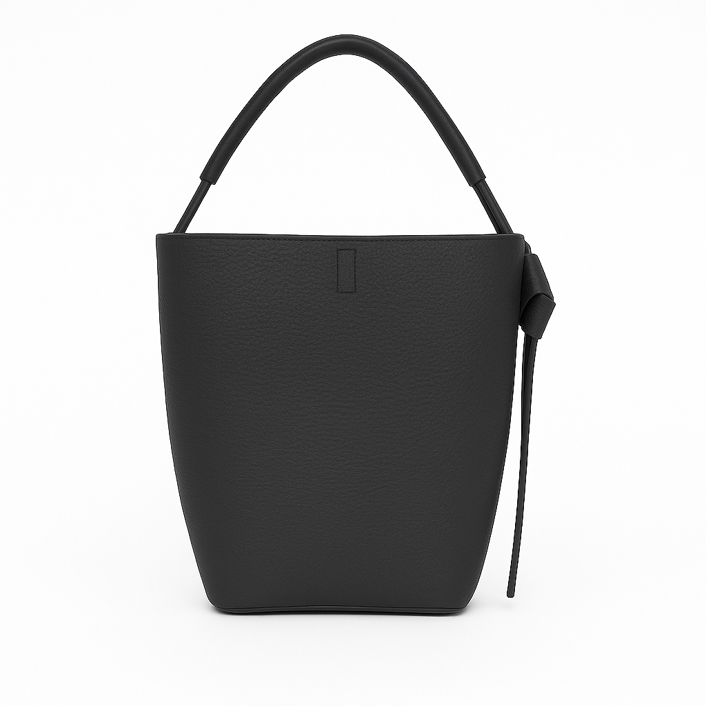 BELLA Bolso de piel doble posición negro