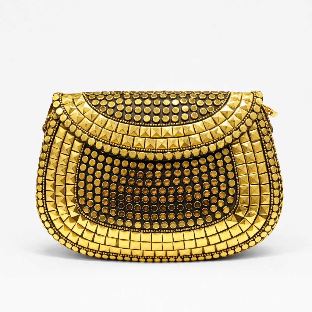 STELLA Bolso de fiesta con tachas oro
