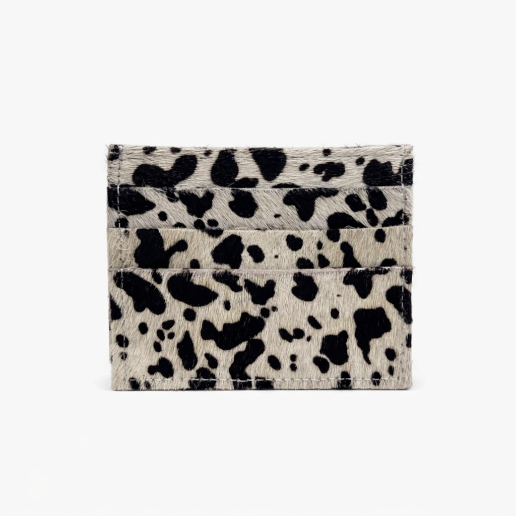 CIAO Tarjetero de piel animal print bicolor