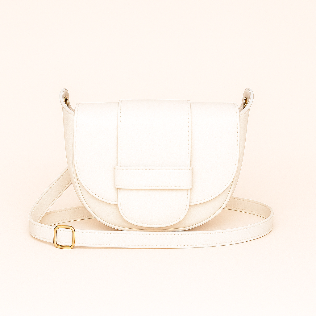 FLORENCIA - Bolso de piel con cremallera BEIGE