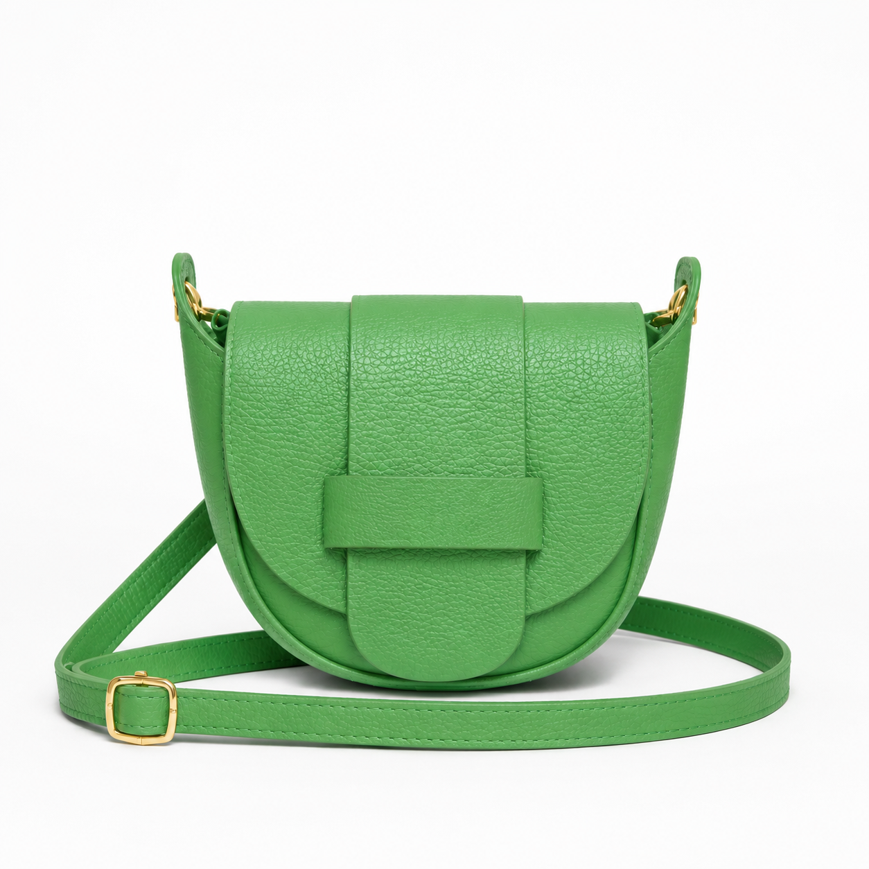 FLORENCIA - Bolso de piel con cremallera verde