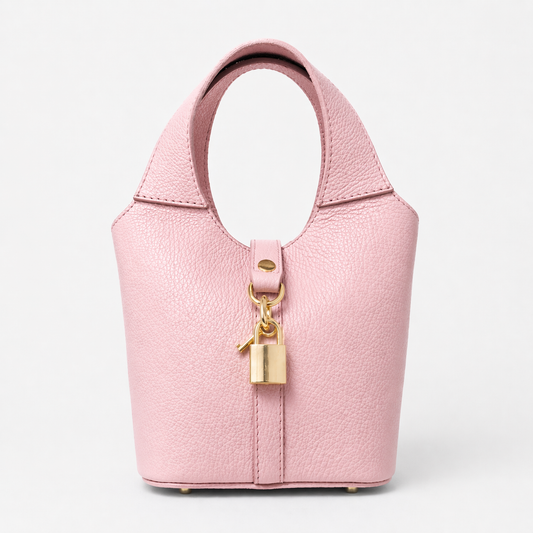 SALMA Bolso de piel rosa