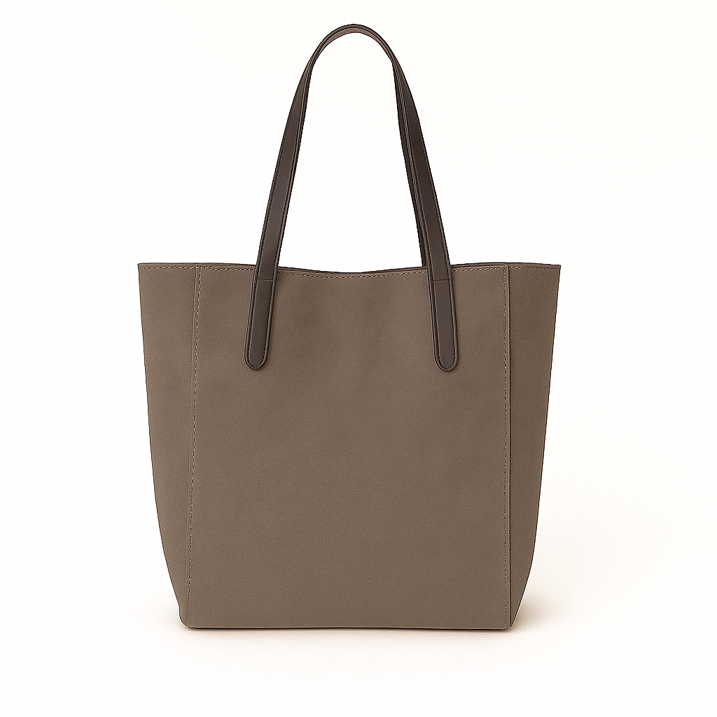 ROMA Bolso de piel con cremallera gris