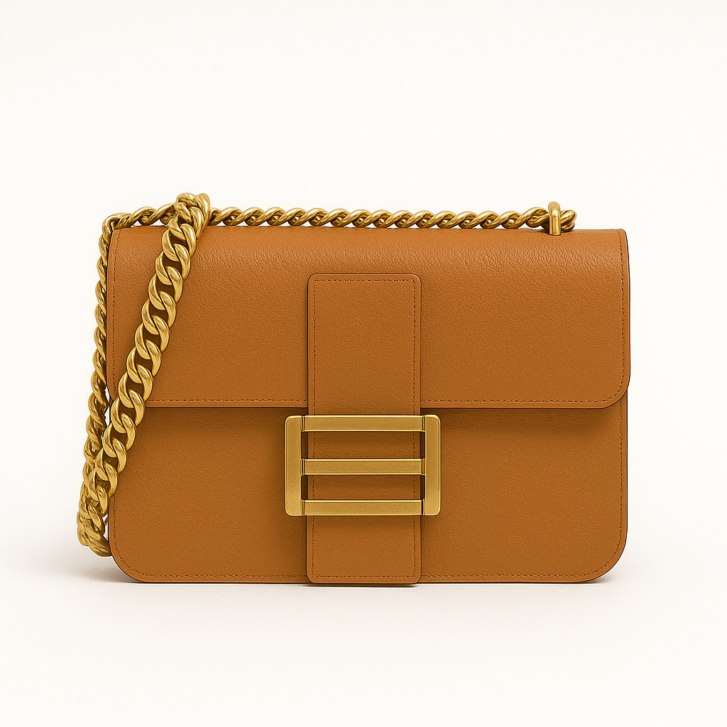 ENNA Bolso de vestir con cadena metálica cuero