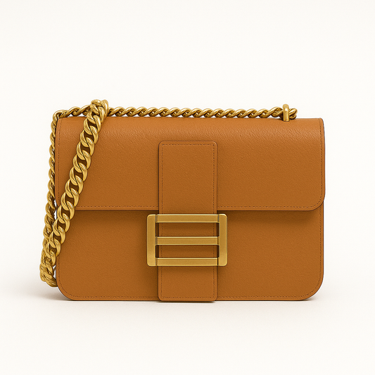 ENNA Bolso de vestir con cadena metálica cuero