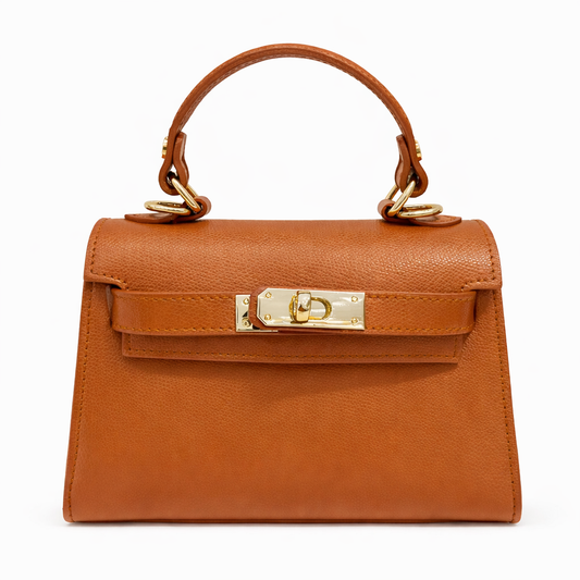 GIULIA Bolso de piel con correa de piel cuero