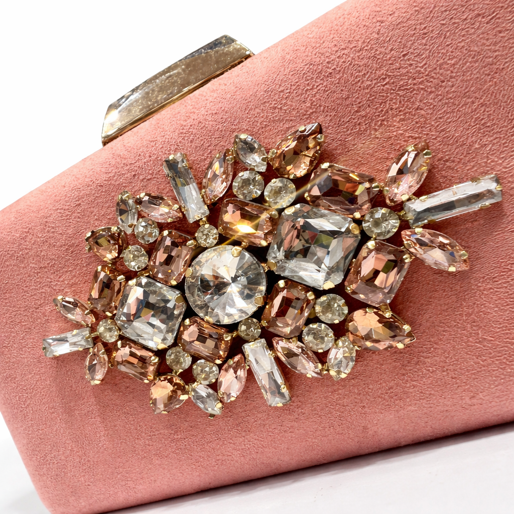 AURA Bolso de fiesta joya nude