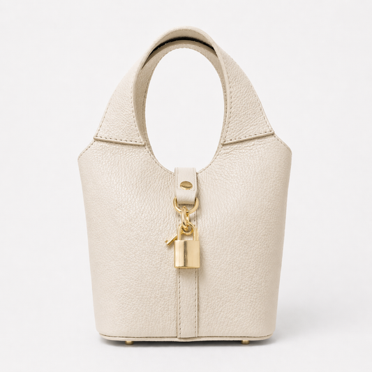 SALMA Bolso de piel hueso