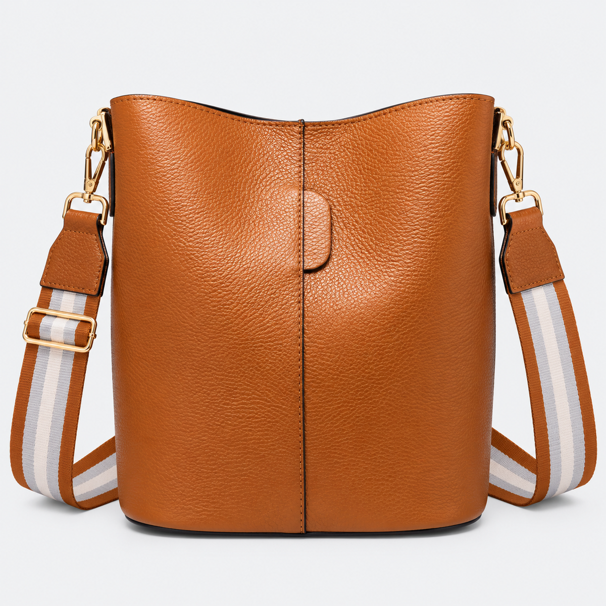 NERA Bolso tipo saco de piel con bolso interior cuero