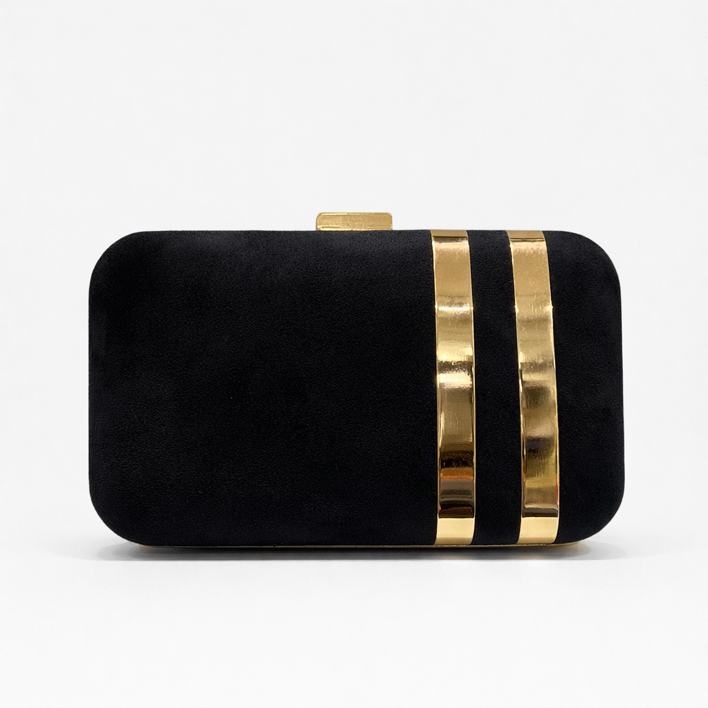 GIADA Bolso de fiesta antelina negro