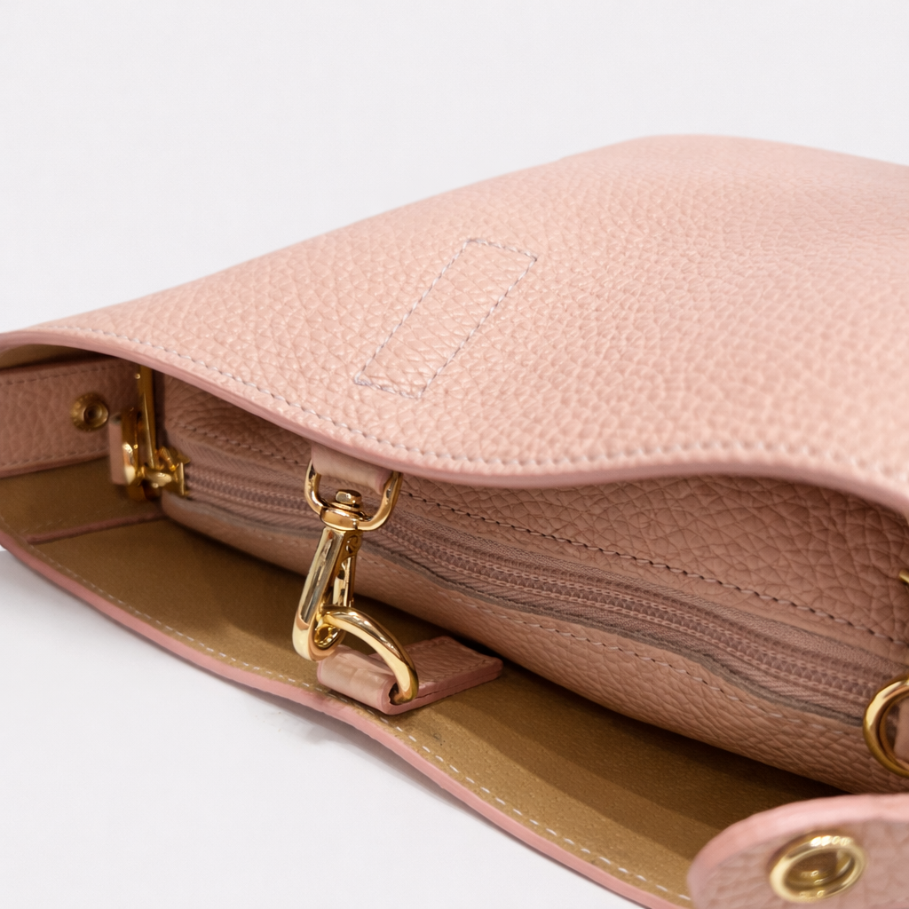 BELLA Bolso de piel nude