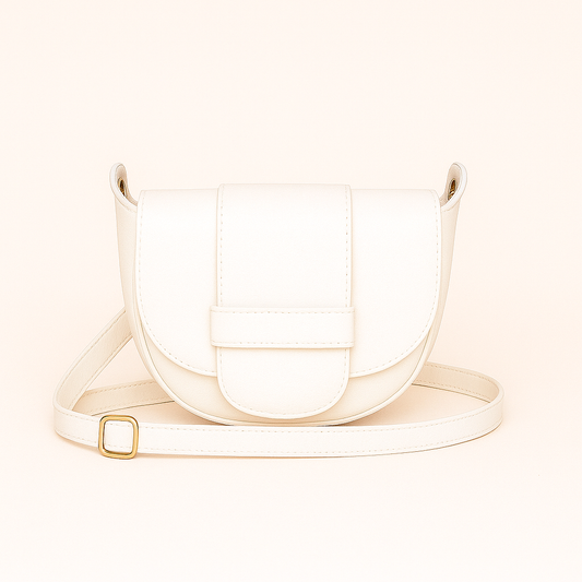 FLORENCIA - Bolso de piel con cremallera BEIGE