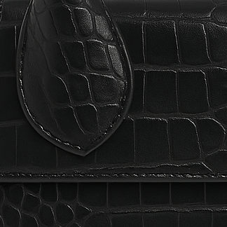 OPERA Bolso mini de piel grabada negro