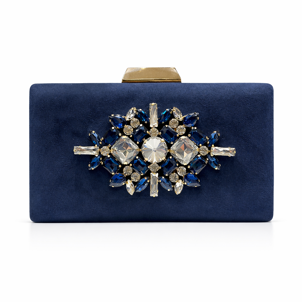 AURA Bolso de fiesta joya azul